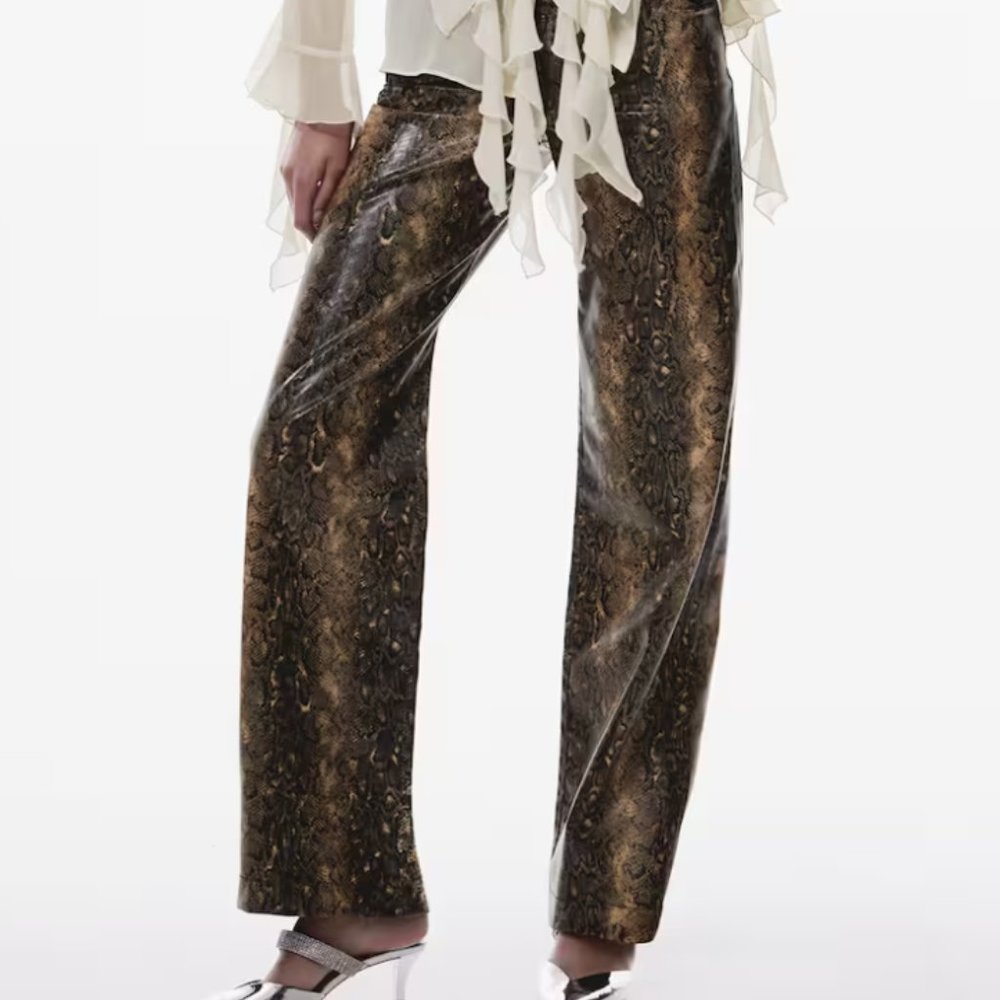 Snake print pants
